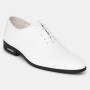 Pantofi albi eleganti pentru barbati piele naturala de culoare GKR71A